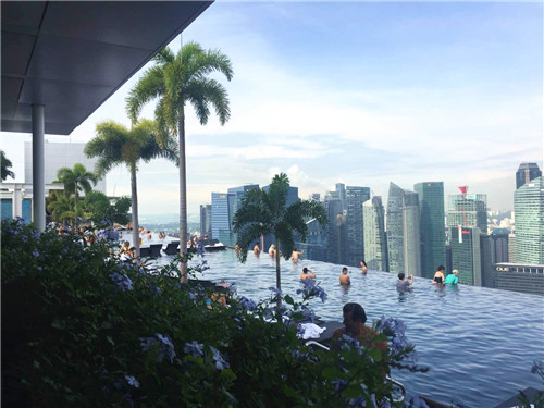 無邊際泳池,令人驚嘆的空中景觀