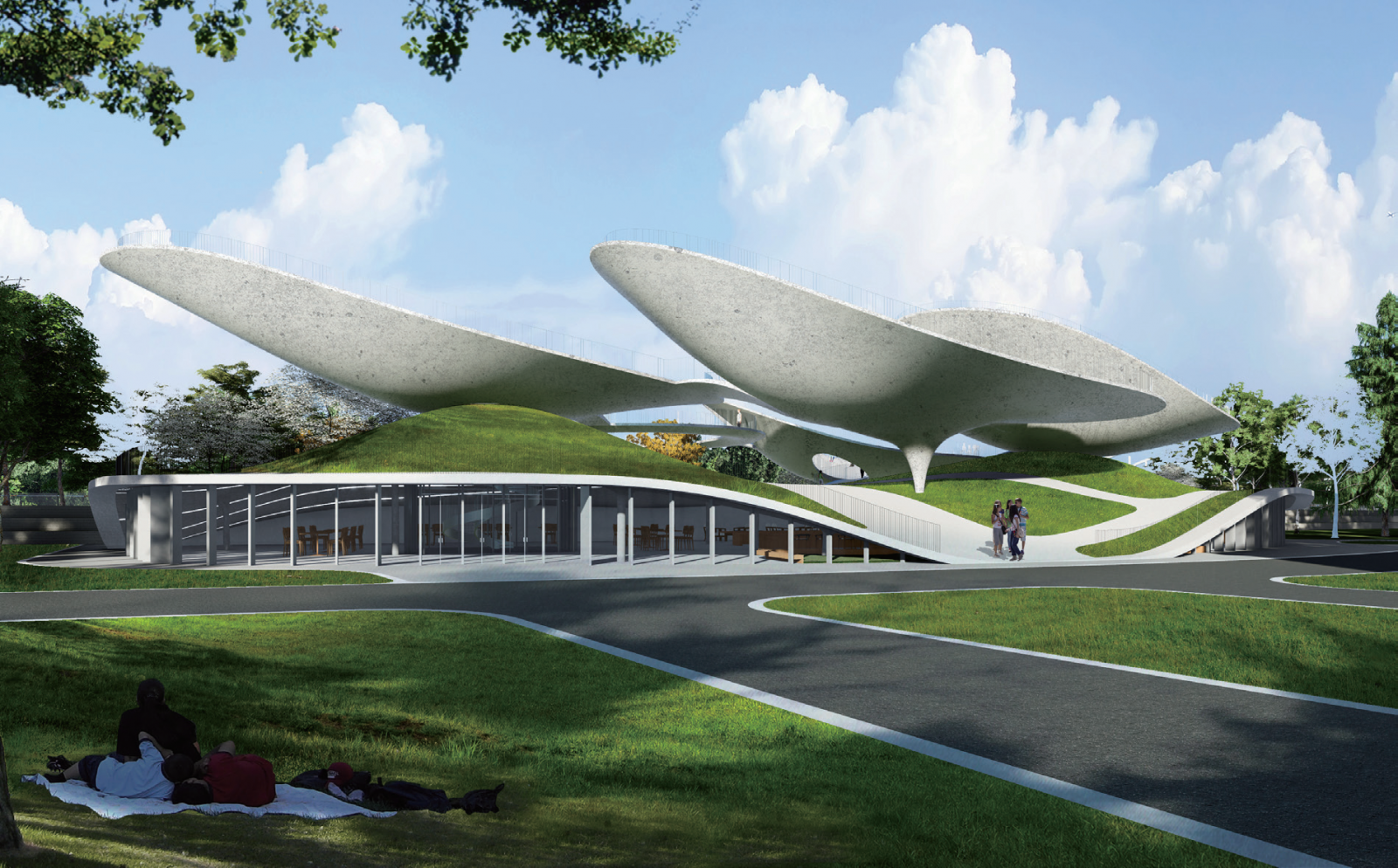 滄州運(yùn)河活化國(guó)際設(shè)計(jì)師競(jìng)賽三等獎(jiǎng)作品丨懸舟之境接天云——Sailing in cloud