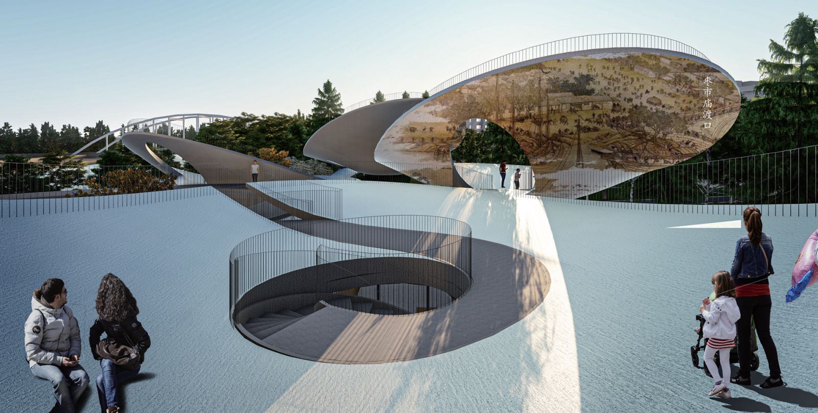 滄州運(yùn)河活化國(guó)際設(shè)計(jì)師競(jìng)賽三等獎(jiǎng)作品丨懸舟之境接天云——Sailing in cloud